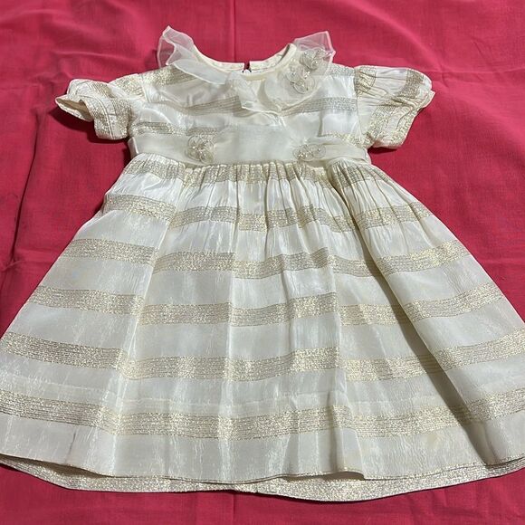 Other - SYLVIA WHYTE for Neiman-Marcus 2T special occasion dress. Ivory, gold and silver